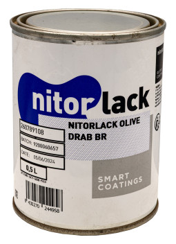 Laque Nitrocellulosique Nitorlack® Vert Olive 0.5l.