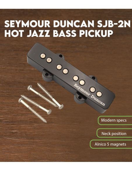 Características Pastilla Seymour Duncan Sjb-2n Hot Jazz Bass