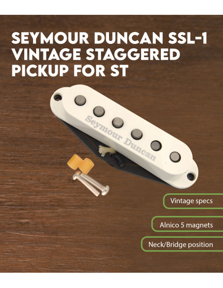 Seymour Duncan Ssl-1 Vintage Staggered Pickup for St