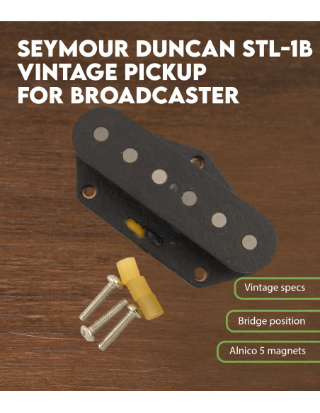 Características Pastilla Seymour Duncan Stl-1b Vintage para Broadcaster