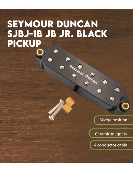 Micro Seymour Duncan Sjbj-1b Jb Jr. Noir