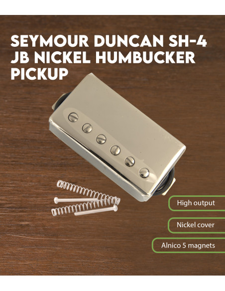 Seymour Duncan Sh-4 Jb Nickel Humbucker Pickup