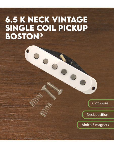 Micro single coil vintage avec manche 6.5 K Boston®