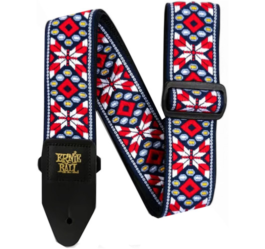 Sangle Ernie Ball Jacquard Taos Fire Red