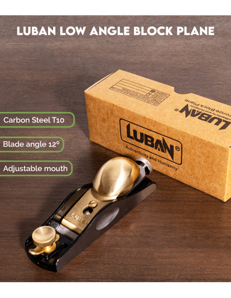 Luban Low Angle Block Plane | Maderas Barber