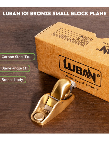 Luban 101 Bronze Small Block Plane | Maderas Barber