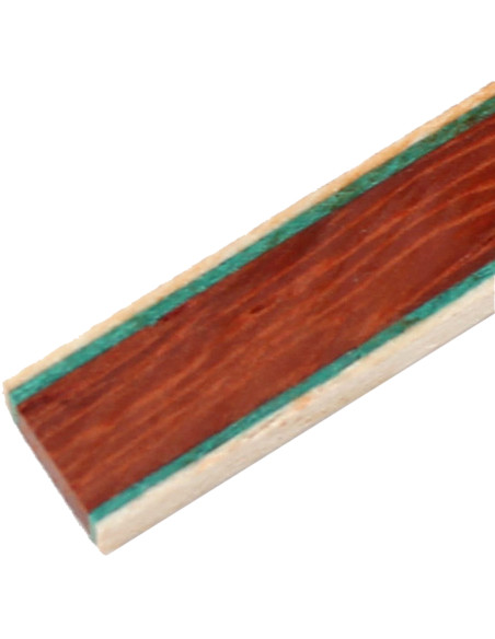 Couvre-joint Éclisse Blanc Vert - Padauk - Vert Blanc
