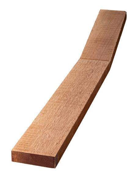 Manche Acajou D’Afrique Liquidation 500+250x85x25 mm Tête Angle 15º | Maderas Barber