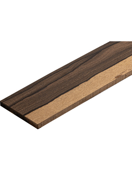 Clearance Ziricote Fingerboard 470/530x75x9 mm. | Maderas Barber
