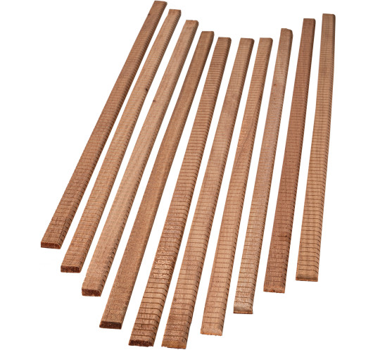 Set 10 Pieces African Mahogany Top/Back/Side Kerfed Lining E-02 Clearance | Maderas Barber