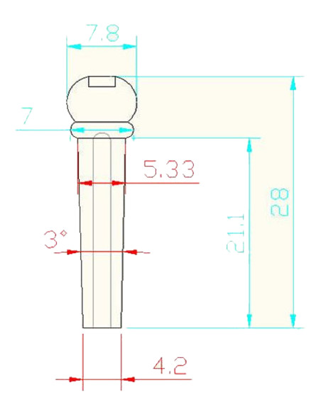 Pins Guitare Acoustique BP-02 Ébène