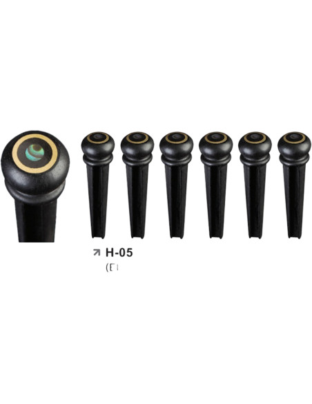 Pins Guitare Acoustique H-05 Ébène