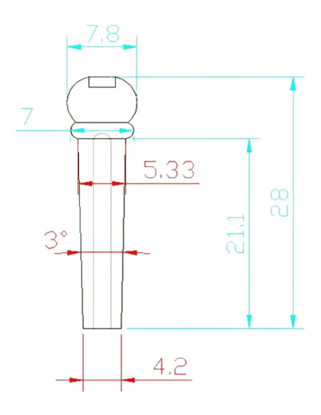 H-16 Rosewood Acoustic Guitar Pins
