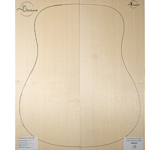 Alpine Spruce Classical/Acoustic Guitar Top MB Exclusive Nº 000032