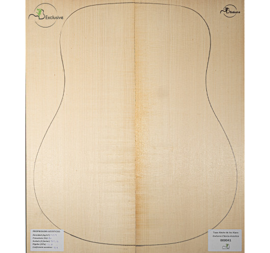 Table en Épicéa des Alpes Nº 000035 Guitare Acoustique MB Exclusive