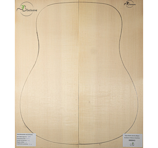Alpine Spruce Classical/Acoustic Guitar Top MB Exclusive Nº 000043