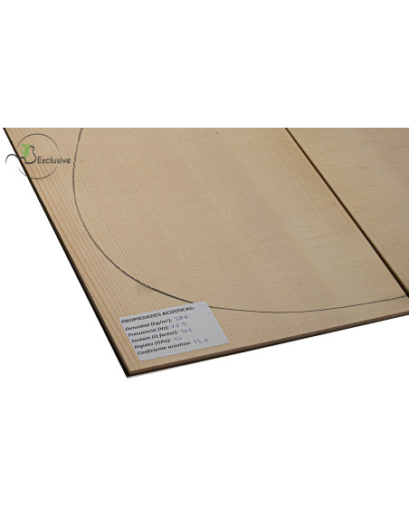 Table en Épicéa des Alpes Nº 000043 Guitare Acoustique MB Exclusive