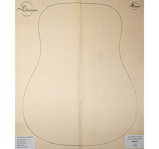 Tapa Abeto de los Alpes Nº 000044 Guitarra Clásica/Acústica MB Exclusive