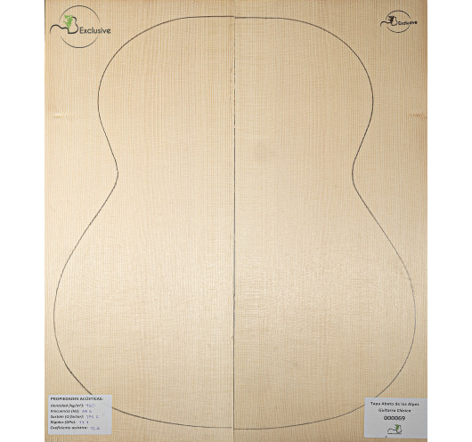 Alpine Spruce Classical Guitar Top MB Exclusive Nº 000069