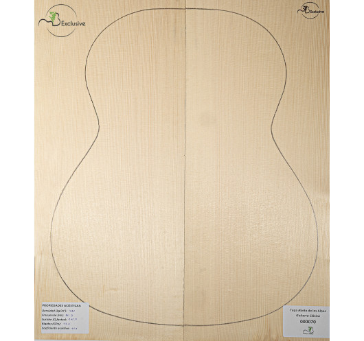 Alpine Spruce Classical Guitar Top MB Exclusive Nº 000070