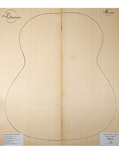 Alpine Spruce Classical Guitar Top MB Exclusive Nº 000076