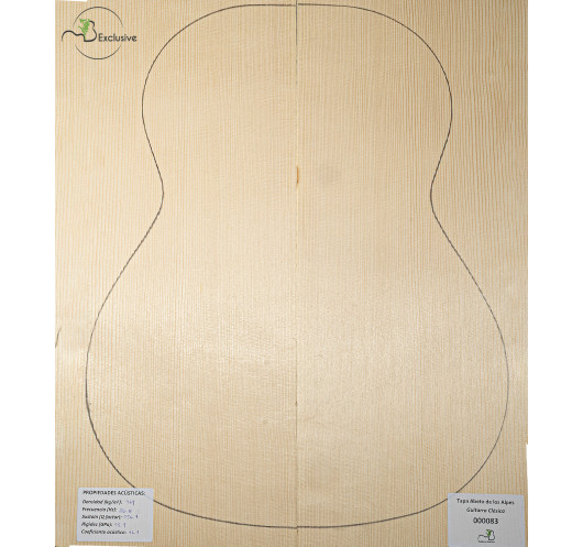 Alpine Spruce Classical Guitar Top MB Exclusive Nº 000083