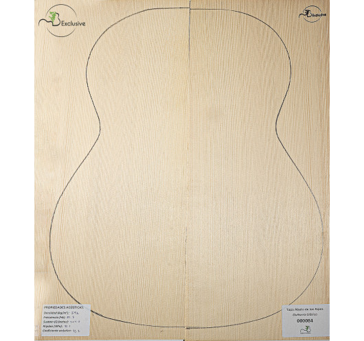 Tapa Abeto de los Alpes Nº 000084 Guitarra Clásica MB Exclusive