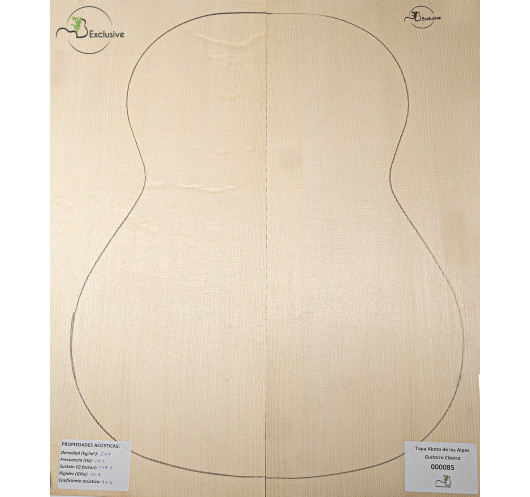 Alpine Spruce Classical Guitar Top MB Exclusive Nº 000085