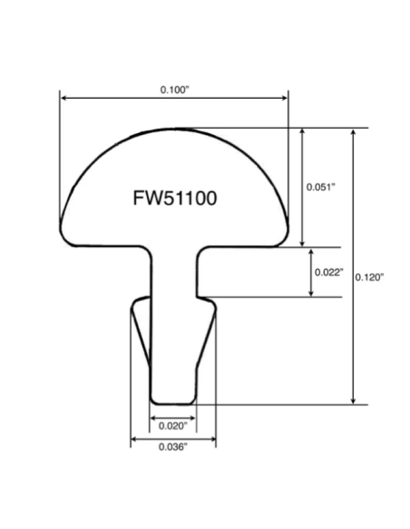 Jeu de Frettes Jescar 2,54 mm Acier Inoxydable FS51100-S | Maderas Barber