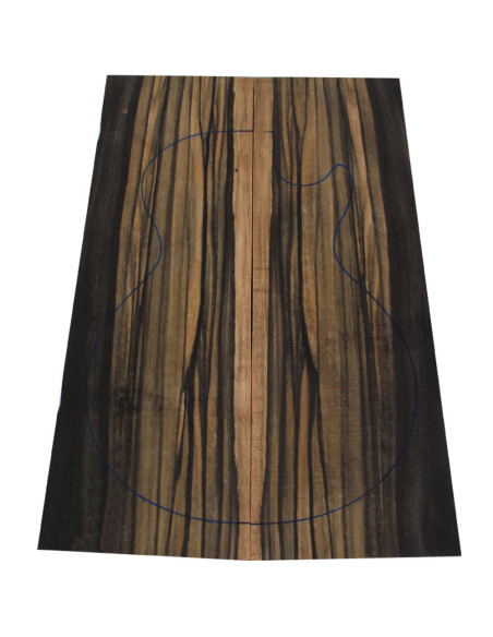 Exotic Ebony Carved Top 500/550 x 170/200 x 16 mm