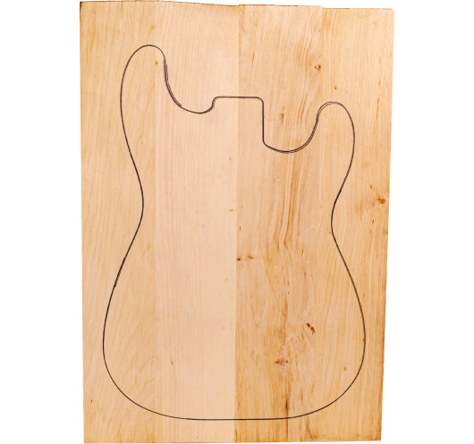 Corps en Aulne Collé 4 Pièces pour Finitions Unies 530x360x45 mm