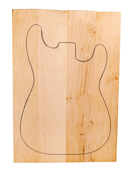 Corps en Aulne Collé 4 Pièces pour Finitions Unies 530x360x45 mm