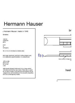Hermann Hauser Classic Guitar Plan