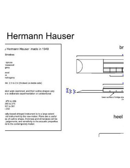 Plano Guitarra Clásica Hermann Hauser