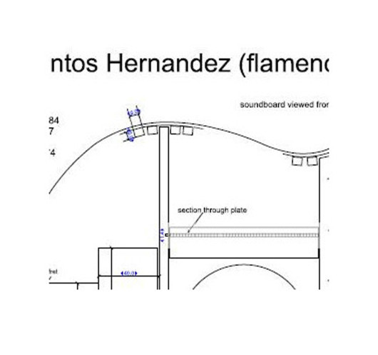 Plan Guitare Flamenca Santos Hernandez