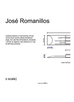 Plano Guitarra Clásica Jose Romanillos