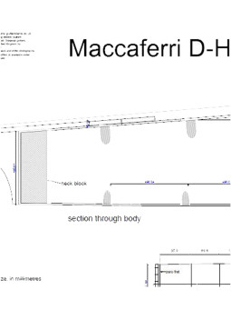 Maccaferri d-hole Single Cutway Guitar Plan