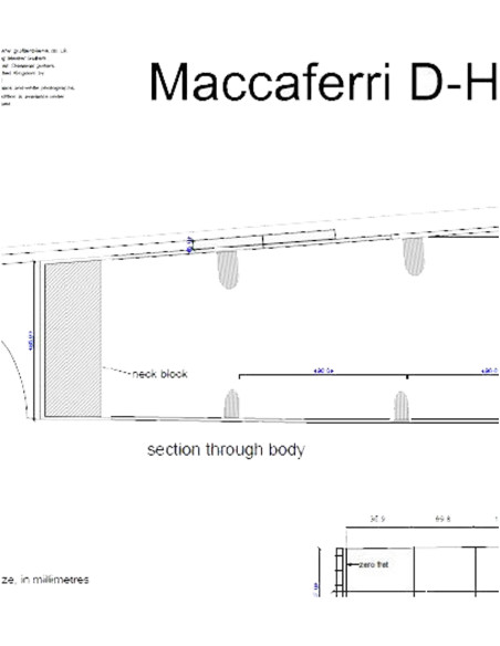Plano Guitarra Maccaferri d- HoleSimple Cutway
