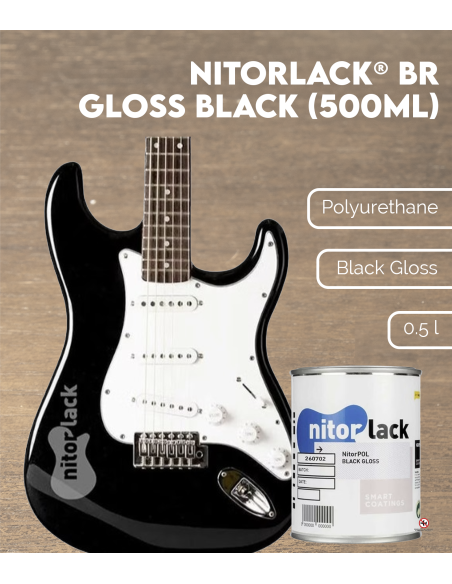 Características Negro Brillo BR NITORLACK® ( Gloss Black 500ml)
