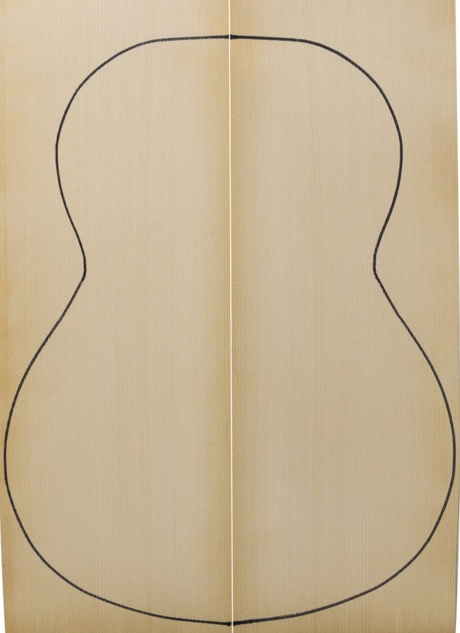 A European Spruce Natural Dry 20 Years Classical Guitar Tops