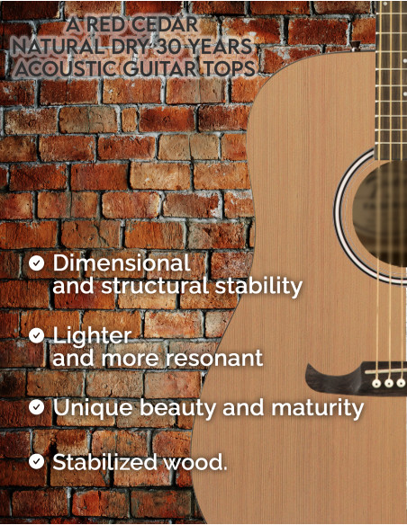 Tables Cèdre Rouge A Séchage Naturel 30 Ans Guitare Acoustique | Maderas Barber