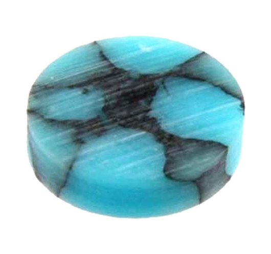 All parts Turquoise Stone Inlay Dots, 12 pcs