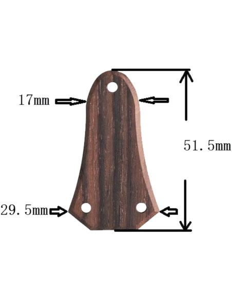 Plano de tapa para alma en Palo Santo Mod. 01