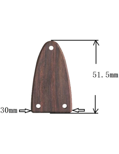 Plano de tapa para alma en Palo Santo Mod. 02