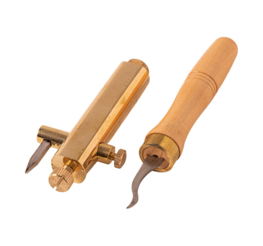 Gramil de 2 Hojas para Filetes de Viola, Violín y Violonchelo