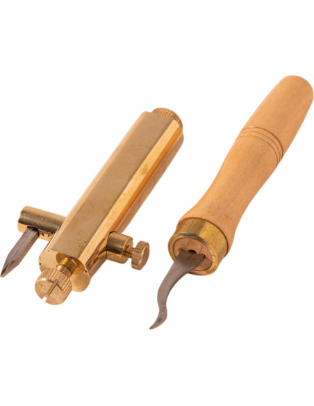 2-Blade Purfling Marker for Viola, Violin, and Cello