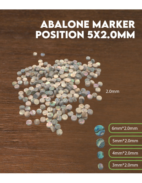 Repère de position en Abalone 5x2.0mm