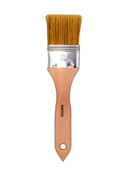 Pincel Plano de Cerdas Naturales 2 Pulgadas