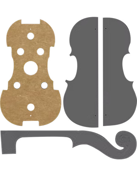 Templates and Mould Violin Stradivarius Titian 1715