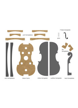 Gabarits et Moule Alto Guarneri Conte Vitale | Maderas Barber